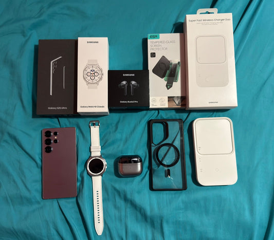 Samsung Galaxy S25 Ultra - Unlocked, 256GB, Silverblue BUNDLE