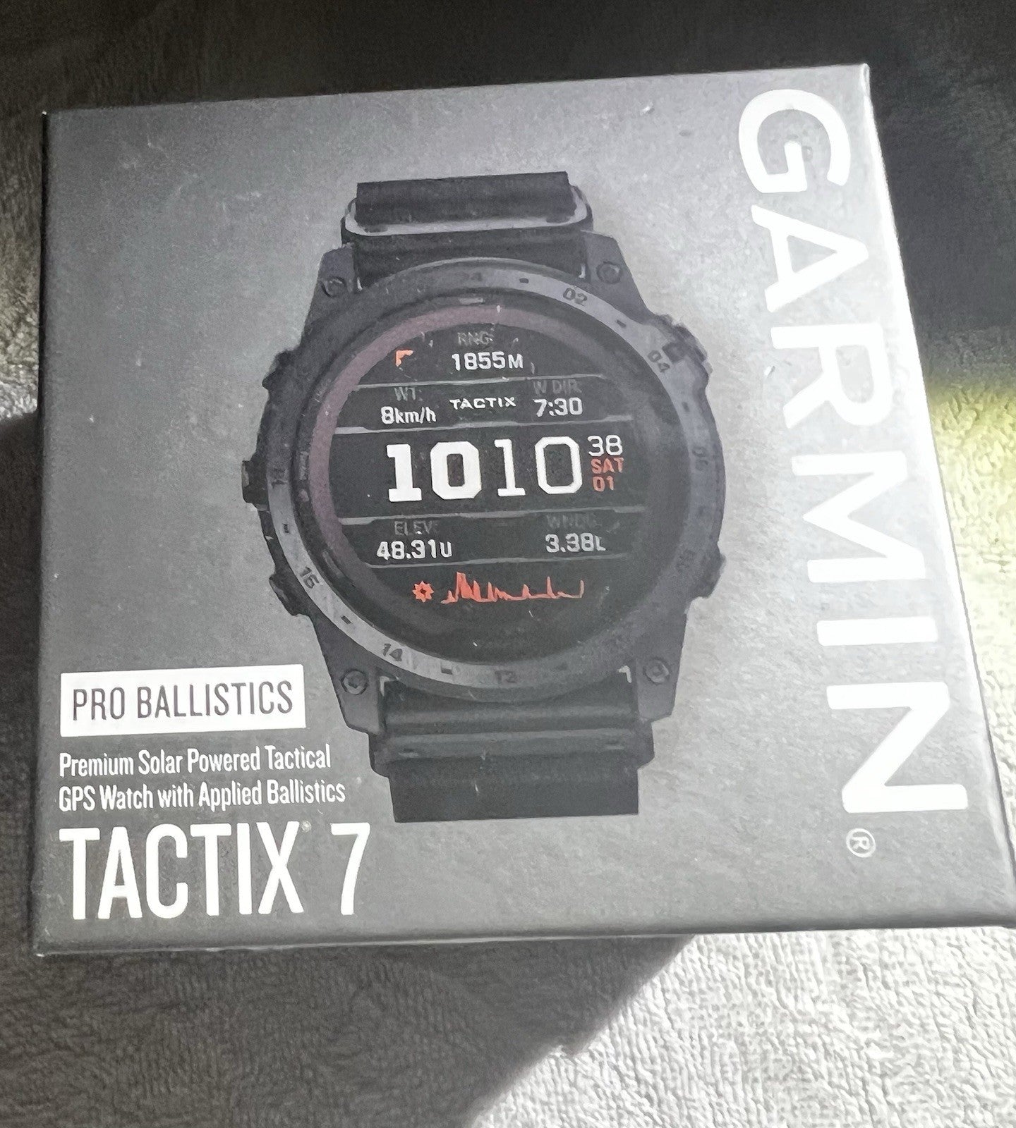 Garmin Tactix 7 Pro Ballistics Solar GPS Watch. Includes Applied Balistics