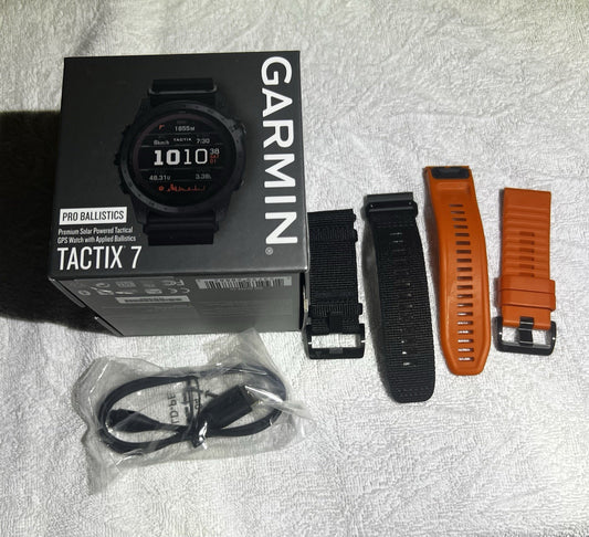 Garmin Tactix 7 Pro Ballistics Solar GPS Watch. Includes Applied Balistics