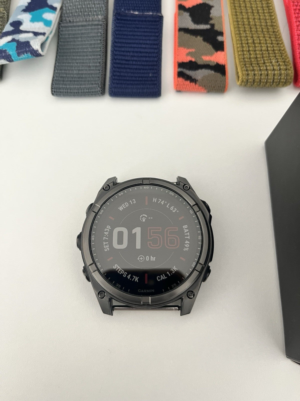 MINT Garmin FENIX 8 51mm Solar Sapphire Titanium Fitness Watch With Extra Bands!