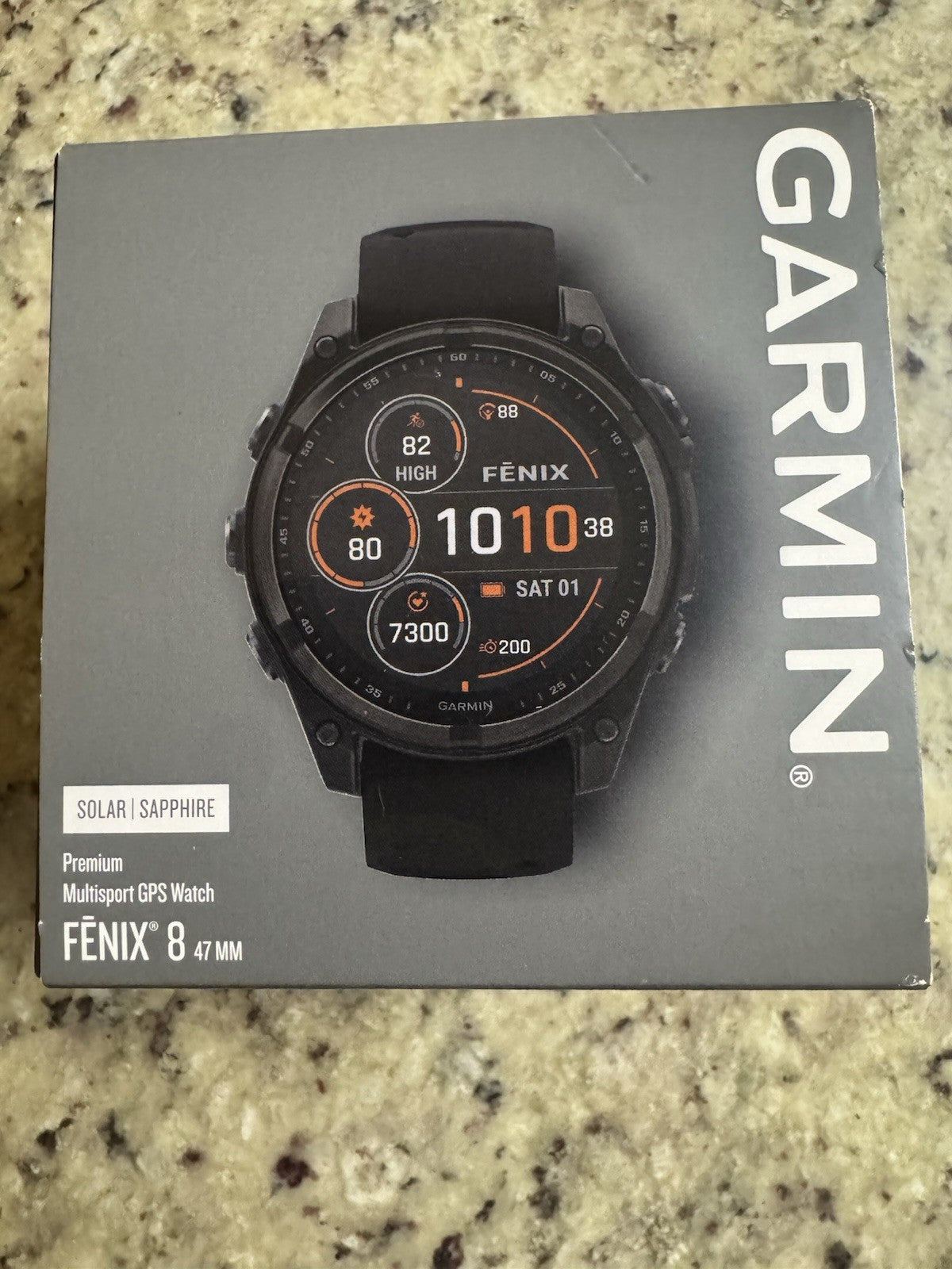 Garmin Fenix 8 47 mm Titanium Sapphire Solar Carbon Gray
