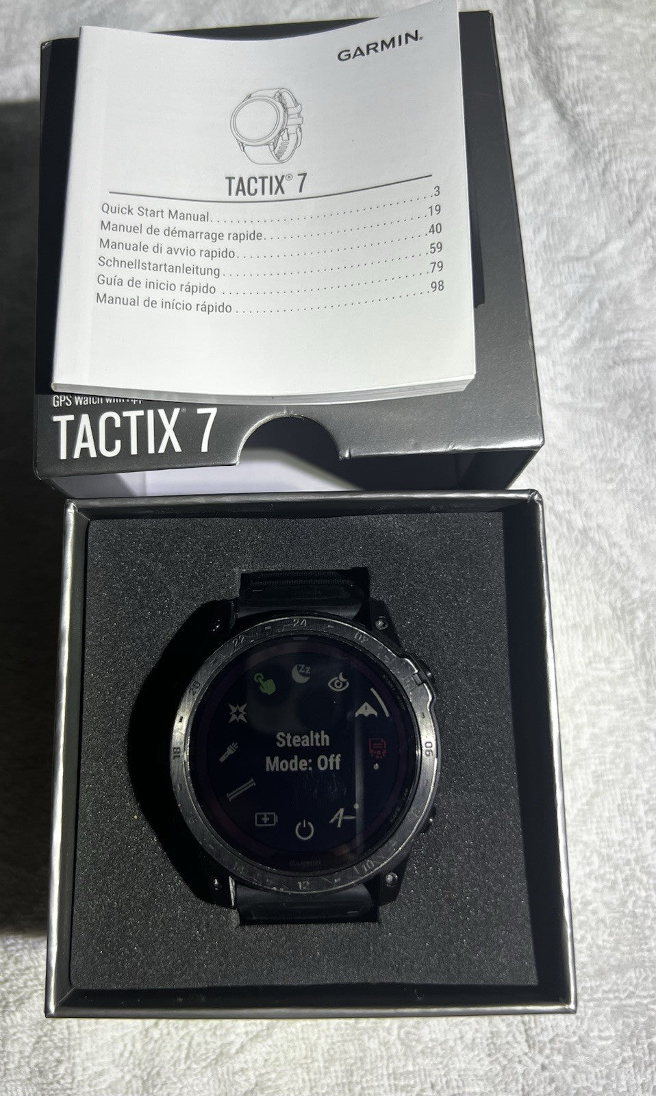 Garmin Tactix 7 Pro Ballistics Solar GPS Watch. Includes Applied Balistics