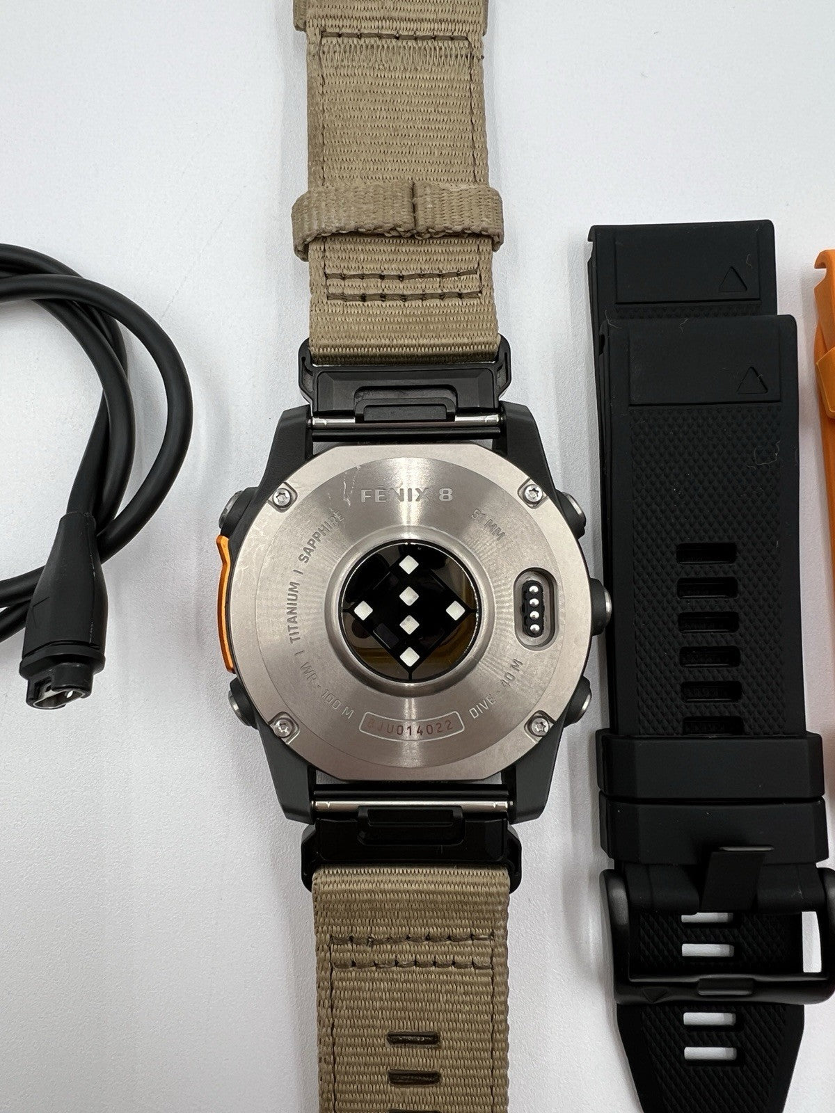 Garmin fenix 8 (51mm) AMOLED Sapphire Multisport GPS Smartwatch Titanium Bundle